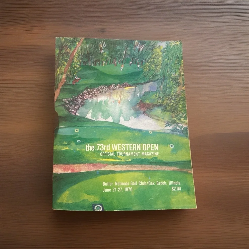 Vintage 1976 Western Open Championship PGA GOLF Program Butler National Golf